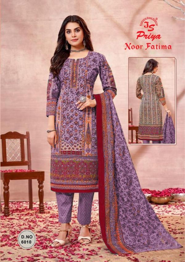 Js Priya Noor Fatima Vol-6 Cotton Designer Excluisve Dress Material